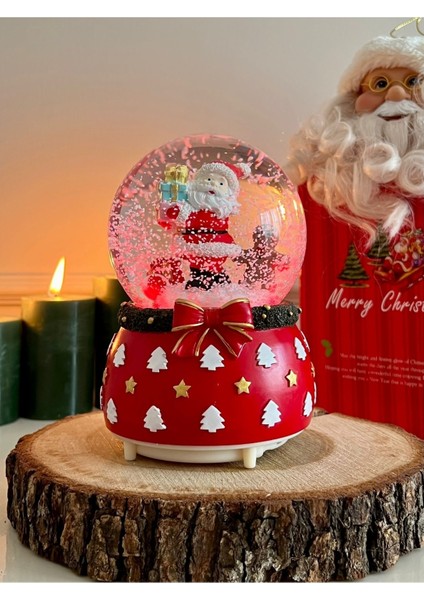 Yılbaşı Noel Kar Küresi Mega Boy Işıklı Müzikli Otomatik Kar Püskürtmeli fiyatları