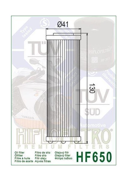 Hiflo HF650 2021-2022 Ktm 890 Adventure R Uyumlu Yağ Filtresi fiyatları