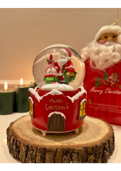 Yılbaşı Noel Kar Küresi Mega Boy Işıklı Müzikli Otomatik Kar Püskürtmeli fiyatları