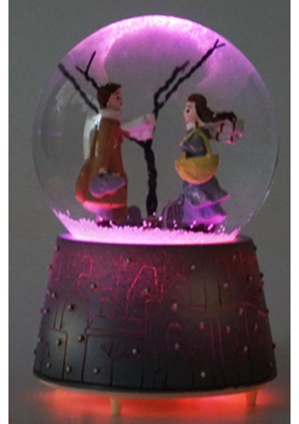 Kış Masalı Kar Küresi Müzikli Otomatik Renk Değiştirmeli Işıklı fiyatları