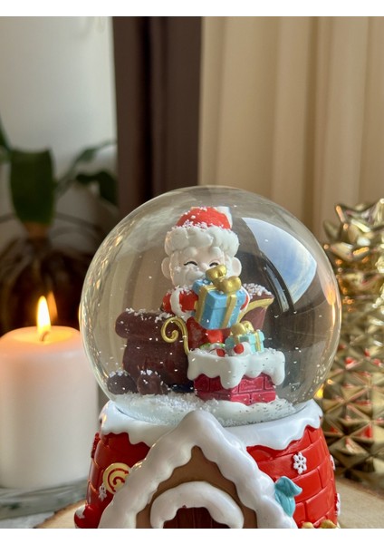 Mega Boy Yılbaşı Kar Küresi Otomatik Püskürtmeli Özel Yılbaşı Müzikli