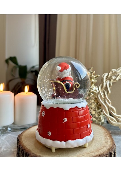 Mega Boy Yılbaşı Kar Küresi Otomatik Püskürtmeli Özel Yılbaşı Müzikli modelleri