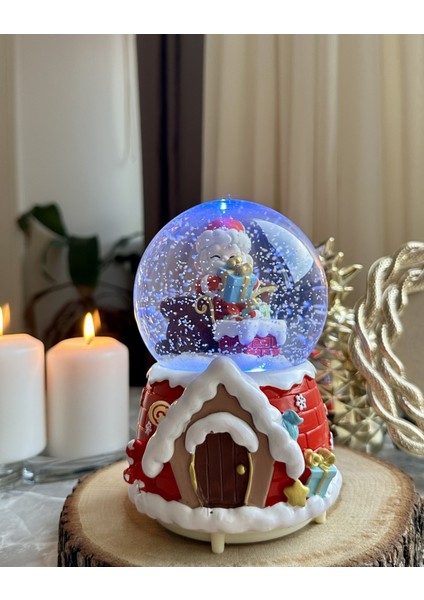 Mega Boy Yılbaşı Kar Küresi Otomatik Püskürtmeli Özel Yılbaşı Müzikli fırsatları