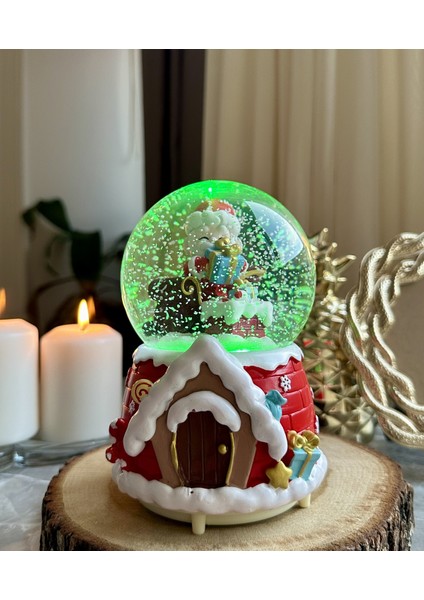 Mega Boy Yılbaşı Kar Küresi Otomatik Püskürtmeli Özel Yılbaşı Müzikli indirimleri