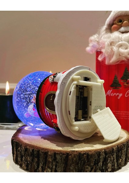 Orta Boy Yılbaşı Kar Küresi Işıklı Müzikli Hediye Kutulu Kar Küresi fırsatları
