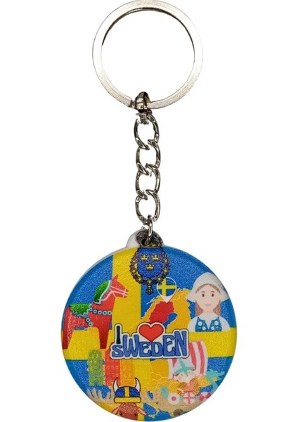 Isveç Temalı Anahtarlık Kapak Açacak