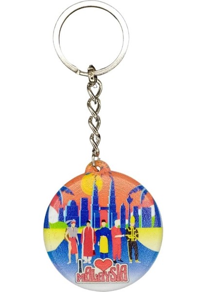 Malezya Temalı Anahtarlık Kapak Açacak