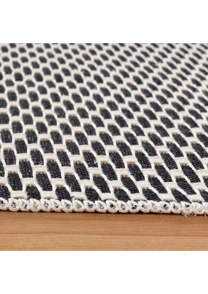 Serenityspace, Kaymaz Taban, Yıkanabilir, Katlanabilir, Nefes Alabilir, Pamuk Dokuma Dekoratif Homesteadart Rugs Siyah Kilim modelleri