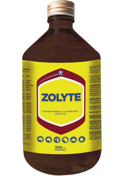 Zolyte Vitamin Mineral Aminoasit Çözeltisi