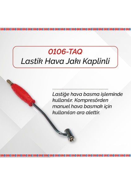 Lastik Hava Jakı Kaplinli