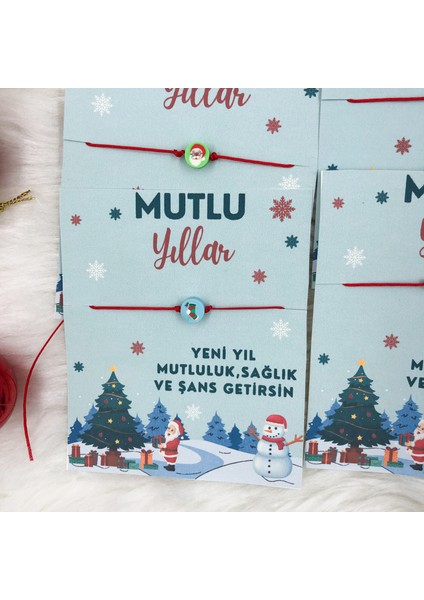 Yılbaşı Figürlü Yeni Yıl 5 Adet Bileklik