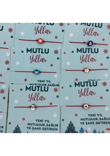 Yılbaşı Figürlü Yeni Yıl 10 Adet Bileklik fiyatları