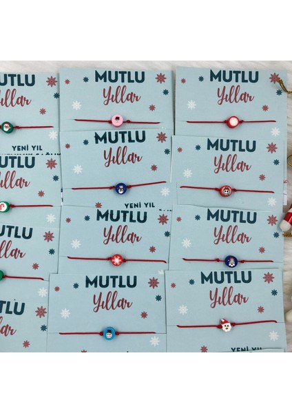 Yılbaşı Figürlü Yeni Yıl 10 Adet Bileklik modelleri