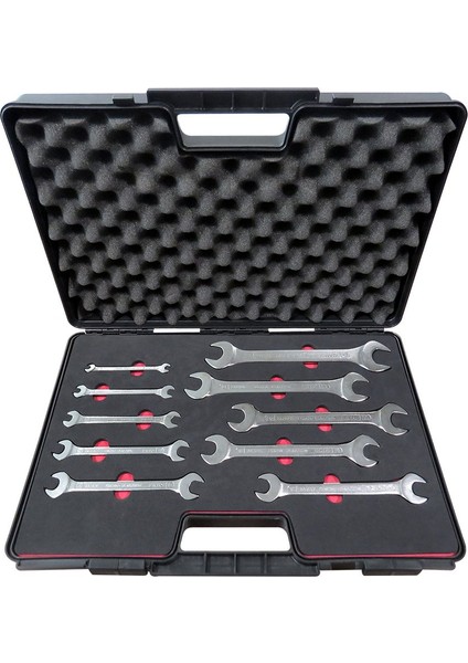 Anahtar İki Ağız Set 10 Parça 6X7-24X27 Çantada