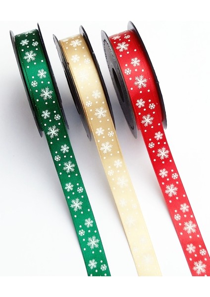 Yeşil Saten Yılbaşı Kurdelesi 2,5 cm En 5 Metre fiyatları