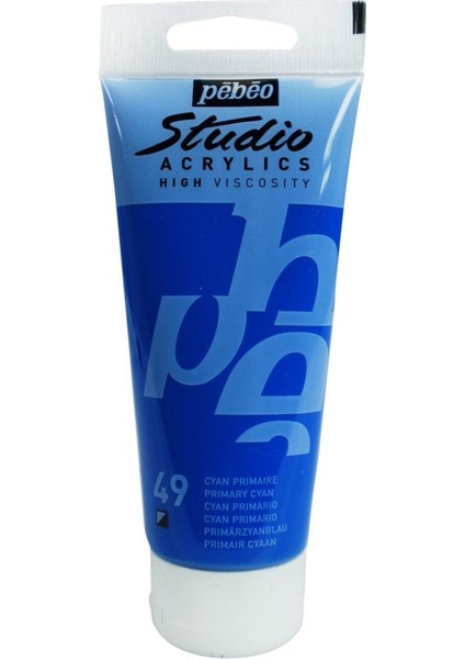 Primary Cyan Studio Akrilik Boya - 100ML - N:49