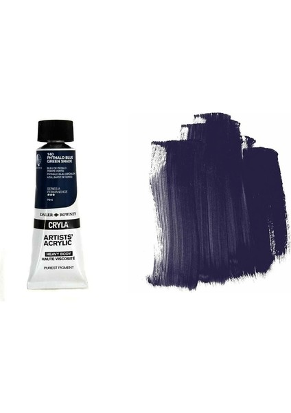 Cryla Heavy Body Artists' Akrilik Boya 75ML N:140 Phthalo Blue Green Shade