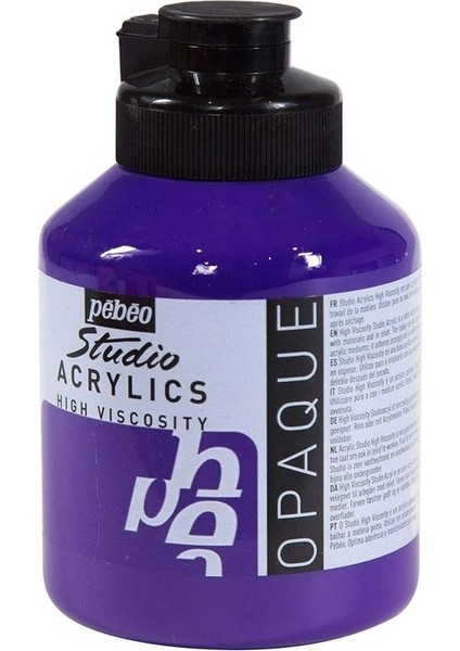 Studio Akrilik Boya 500ML N47 Dark Cobalt Violet
