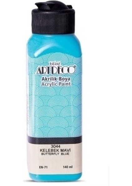 Kelebek Mavi Yeni Formül Akrilik Boya 140 ml