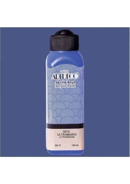 Artdeco Ultramarin Yeni Formül Akrilik Boya 140 ml