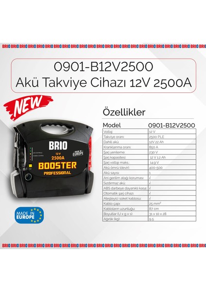 Akü Takviye Cihazı 12V 2500A fiyatları