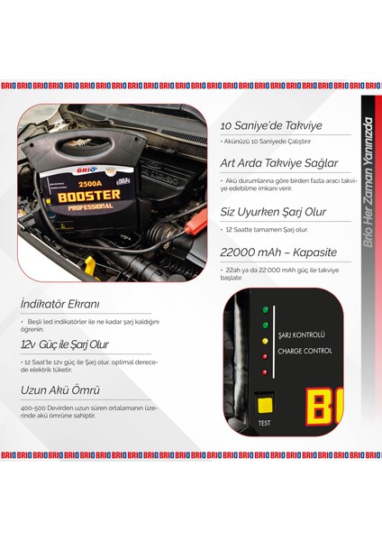 Akü Takviye Cihazı 12V 2500A fırsatları