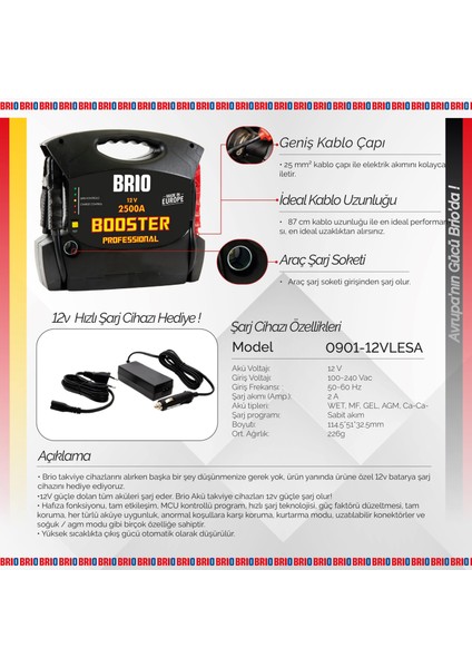 Akü Takviye Cihazı 12V 2500A indirimleri