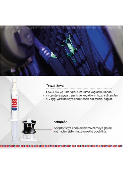 Uv Kaçak Tespit Sıvısı Kaçak Arama 7,5 Ml 12 Li