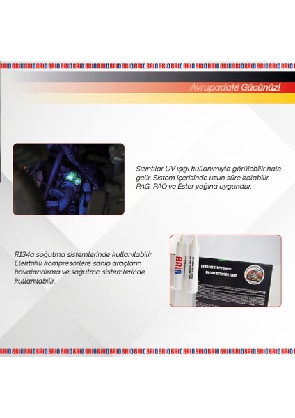 Uv Kaçak Tespit Sıvısı Kaçak Arama 7,5 Ml 12 Li