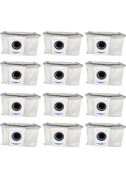 12 Adet Toz Torbası X1/T10 Omnı Robotlu Süpürge Çöp Torbaları Kirli Torbalar Yedek Aksesuarlar (Yurt Dışından)