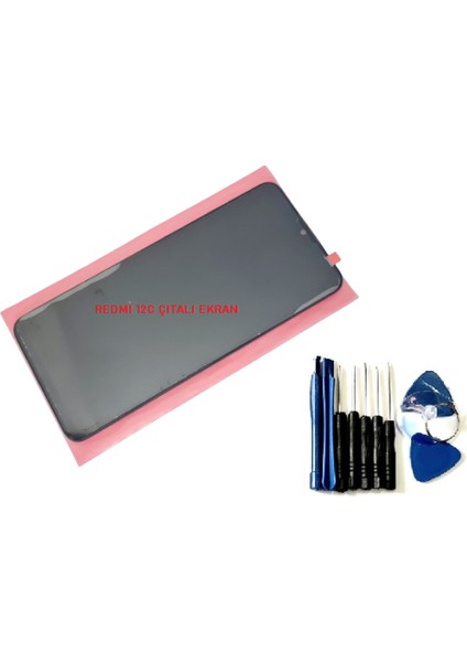 Xiaomi Redmi 12C LCD Ekran Dokunmatik Orijinal (Çıtalı) Tamir Seti
