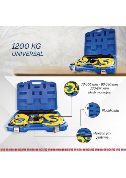 Helezon Yay Çektirme 1200 Kg Universal modelleri
