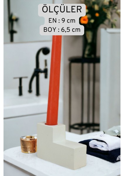 Şamdan Mumluk Dekoratif Mumluk Tealight Mumluk Model 17 Ikili Mumluk