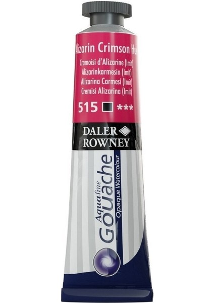 Daler Rowney Aquafine Guaj Boya Tüp 15ML 515 Alizarin Crimson