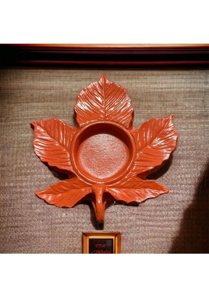 Dekoratif Tealight Mumluk Çınar Yaprağı Yılbaşı Düğün Nişan Bebek Süs Eşyası Tealight Mum Hediyeli fiyatları