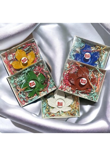 Dekoratif Tealight Mumluk Çınar Yaprağı Yılbaşı Düğün Nişan Bebek Süs Eşyası Tealight Mum Hediyeli fırsatları