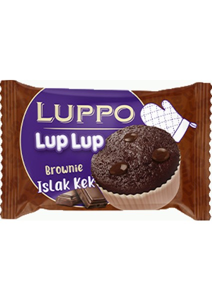 Lup Lup Brown Çikolatalı Islak Kek 40GR x 24 Adet