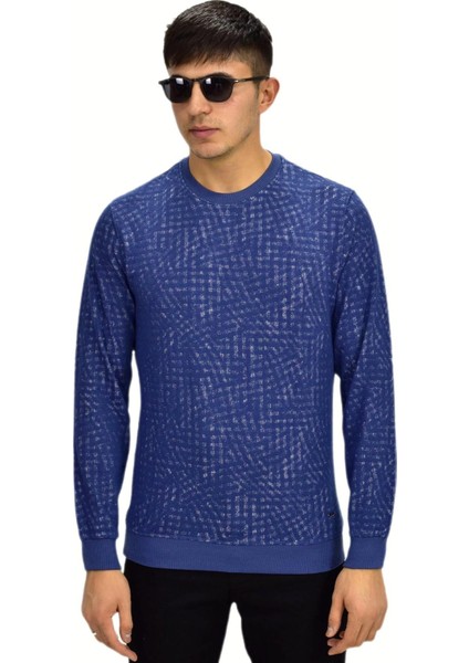 Erkek Spor Sıfır Yaka Sweatshirt R2264 BGL-ST03186