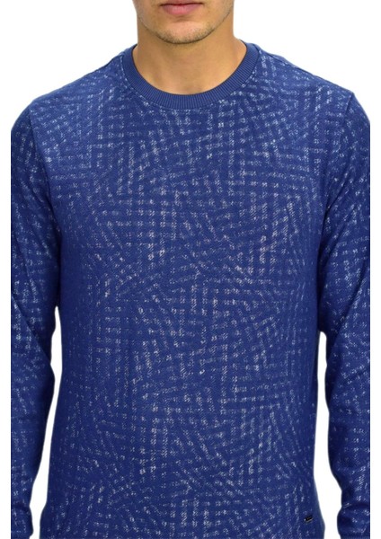 Erkek Spor Sıfır Yaka Sweatshirt R2264 BGL-ST03186