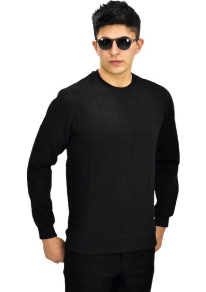 Erkek Spor Sıfır Yaka Sweatshirt R2260 BGL-ST03184