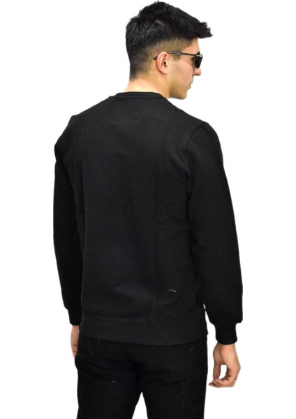 Erkek Spor Sıfır Yaka Sweatshirt R2260 BGL-ST03184