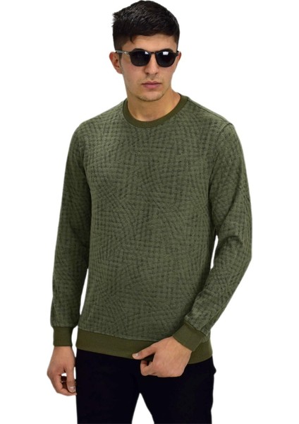 Erkek Spor Sıfır Yaka Sweatshirt R2264 BGL-ST03186