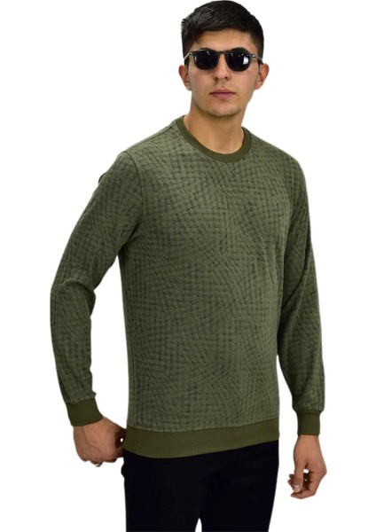 Erkek Spor Sıfır Yaka Sweatshirt R2264 BGL-ST03186