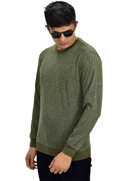 Erkek Spor Sıfır Yaka Sweatshirt R2264 BGL-ST03186