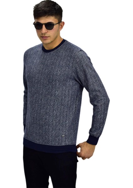 Erkek Spor Sıfır Yaka Sweatshirt R2266 BGL-ST03183 modelleri