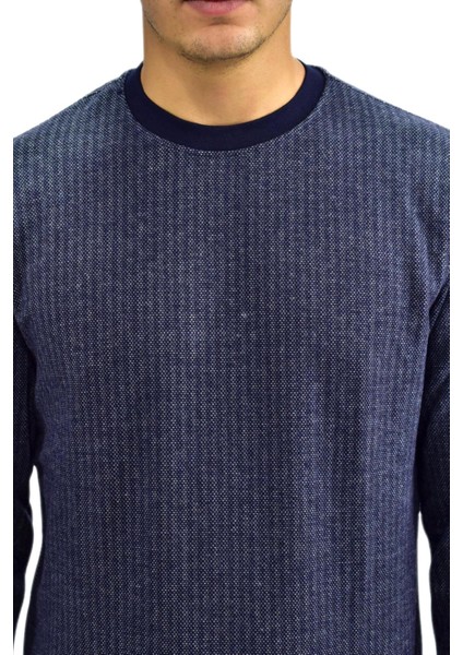 Erkek Spor Sıfır Yaka Sweatshirt R2270 BGL-ST03187