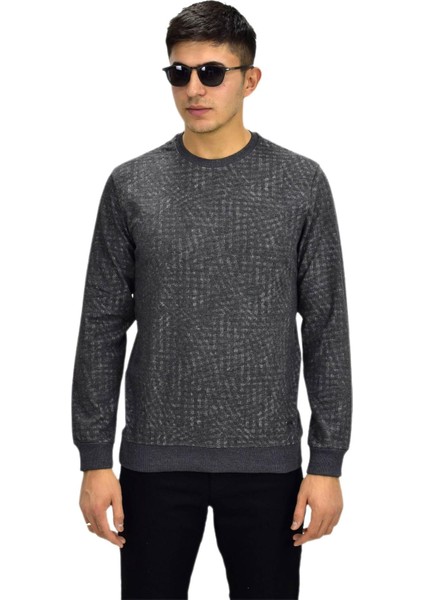 Erkek Spor Sıfır Yaka Sweatshirt R2264 BGL-ST03186
