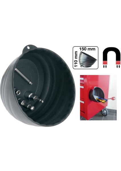 Mıknatıslı Vida Kutusu 145 Mm
