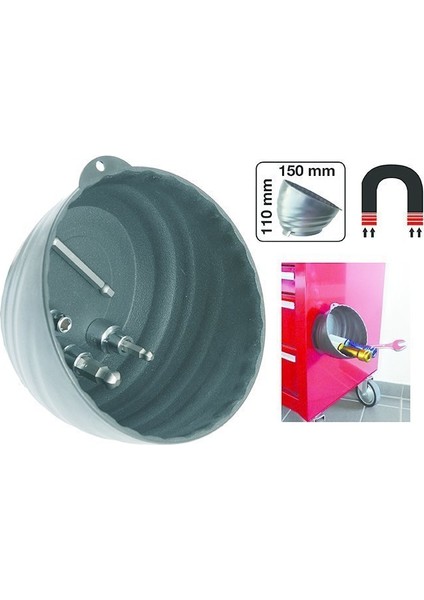 Mıknatıslı Vida Kutusu 145 Mm