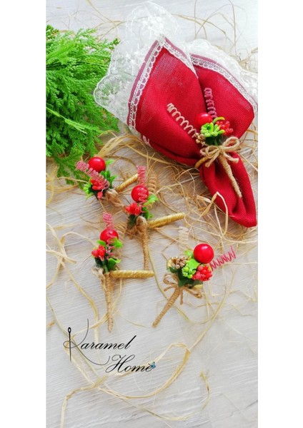 Yılbaşı Kokina Demeti 6'lı Peçete Yüzüğü fiyatları